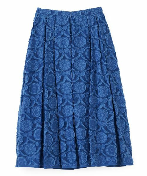 LANVIN COLLECTION / ランバン コレクション ロング・マキシ丈スカート | ウォールカットジャカード・ボックスタックスカート | 詳細8
