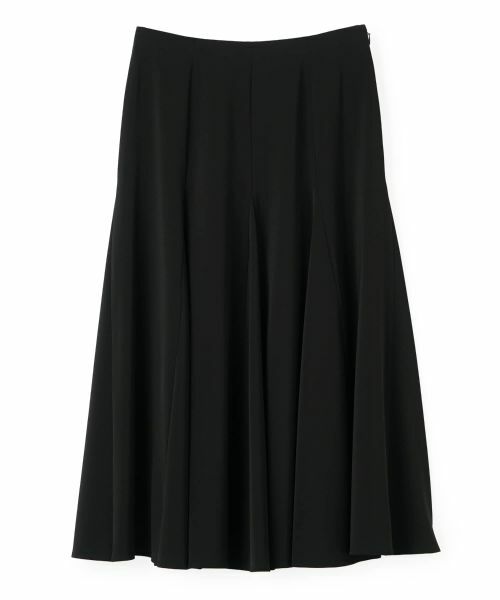 LANVIN COLLECTION / ランバン コレクション ロング・マキシ丈スカート | 2WAYボリュームフレアースカート(ブラック)