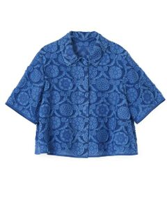 LANVIN COLLECTION / ランバン コレクション シャツ・ブラウス | ウォールカットジャカード・シャツカラーブラウス