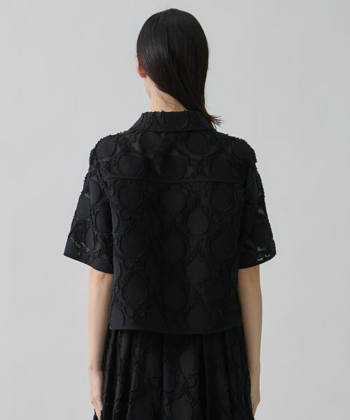 LANVIN COLLECTION / ランバン コレクション シャツ・ブラウス | ウォールカットジャカード・シャツカラーブラウス | 詳細3