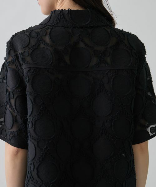 LANVIN COLLECTION / ランバン コレクション シャツ・ブラウス | ウォールカットジャカード・シャツカラーブラウス | 詳細5