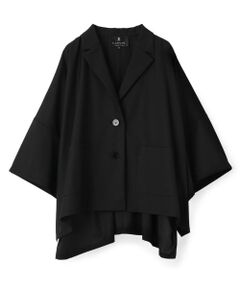 LANVIN COLLECTION / ランバン コレクション テーラードジャケット | ドライメッシュ オープンカラー シャツジャケット