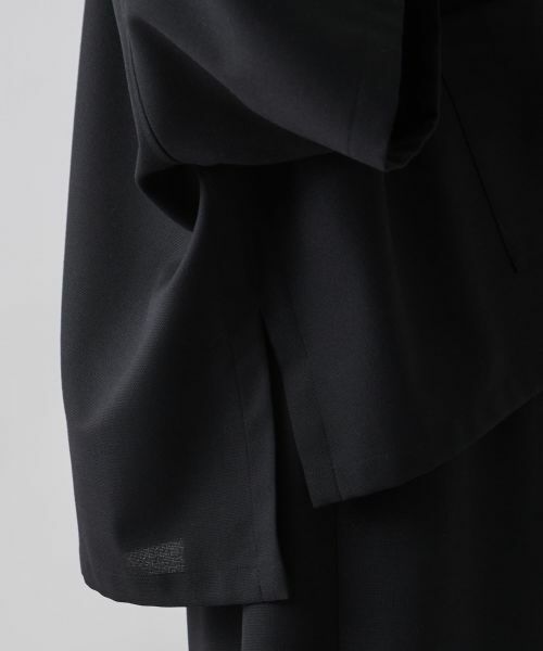 LANVIN COLLECTION / ランバン コレクション テーラードジャケット | ドライメッシュ オープンカラー シャツジャケット | 詳細7
