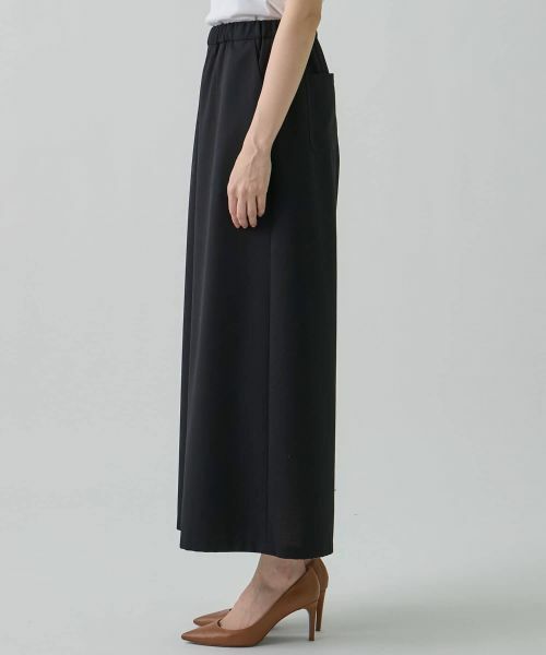 LANVIN COLLECTION / ランバン コレクション その他パンツ | ドライメッシュ ギャザーワイドパンツ | 詳細2