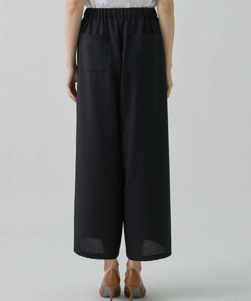 LANVIN COLLECTION / ランバン コレクション その他パンツ | ドライメッシュ ギャザーワイドパンツ | 詳細3