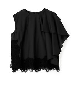 LANVIN COLLECTION / ランバン コレクション シャツ・ブラウス | アシンメトリーレースブラウス
