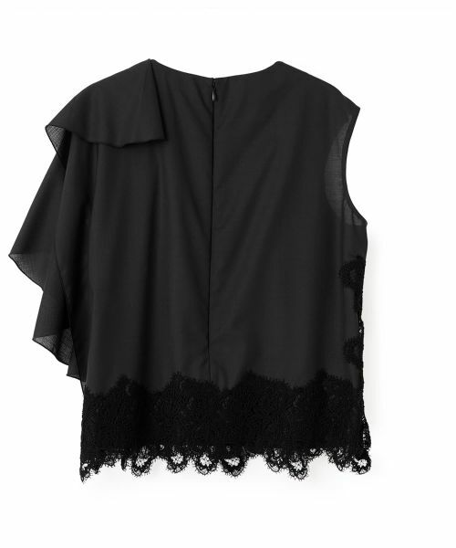 LANVIN COLLECTION / ランバン コレクション シャツ・ブラウス | アシンメトリーレースブラウス | 詳細1