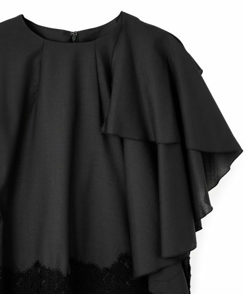 LANVIN COLLECTION / ランバン コレクション シャツ・ブラウス | アシンメトリーレースブラウス | 詳細2