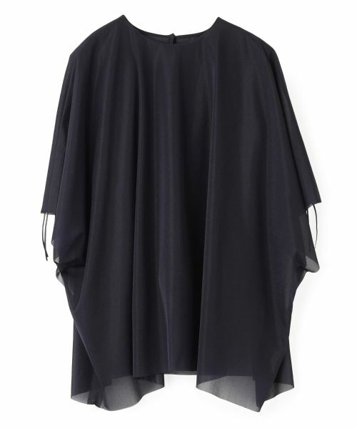 LANVIN COLLECTION / ランバン コレクション カットソー | マントドッキング ブラウス風カットソー（ネイビー）