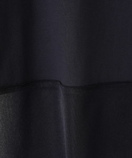 LANVIN COLLECTION / ランバン コレクション カットソー | シアー切り替えカットソー | 詳細11