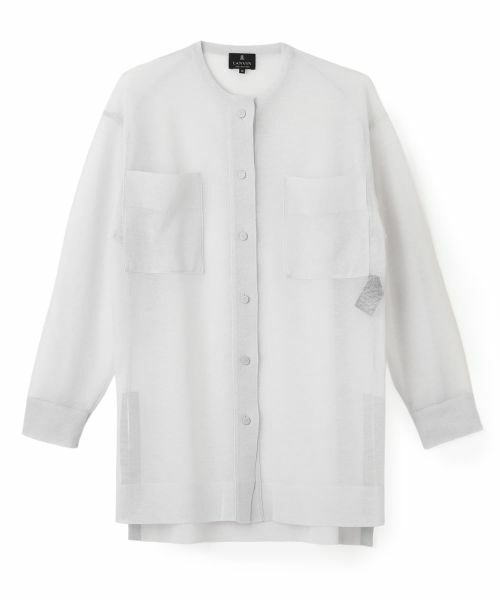 LANVIN COLLECTION / ランバン コレクション ニット・セーター | 16ゲージシアーニット（グレー）