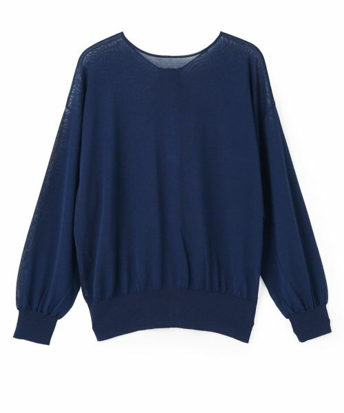 LANVIN COLLECTION / ランバン コレクション ニット・セーター | 16ゲージ天竺ニット（ネイビー）