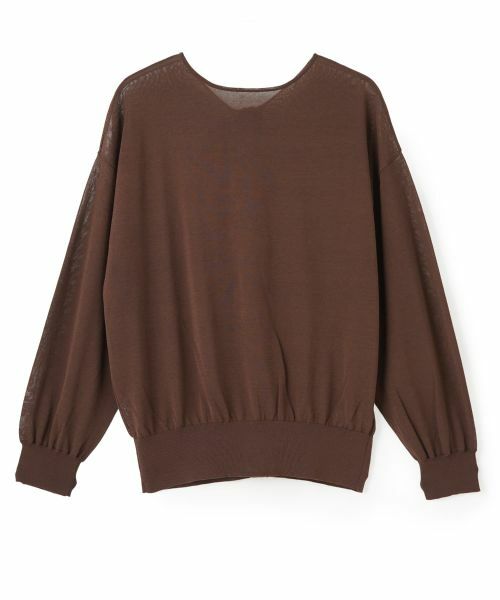LANVIN COLLECTION / ランバン コレクション ニット・セーター | 16ゲージ天竺ニット（ブラウン）