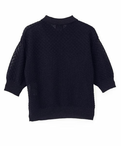 LANVIN COLLECTION / ランバン コレクション ニット・セーター | 14ゲージメッシュ柄ラメプレーティングカーディガン | 詳細12