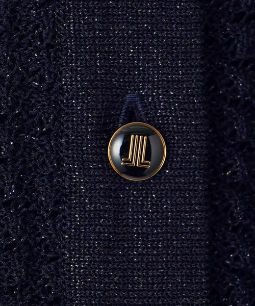 LANVIN COLLECTION / ランバン コレクション ニット・セーター | 14ゲージメッシュ柄ラメプレーティングカーディガン | 詳細14