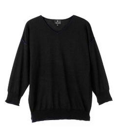 LANVIN COLLECTION / ランバン コレクション ニット・セーター | 16ゲージ Vネックドロップショルダーニット
