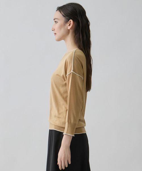 LANVIN COLLECTION / ランバン コレクション ニット・セーター | 16ゲージ Vネックドロップショルダーニット | 詳細12