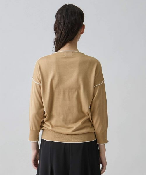 LANVIN COLLECTION / ランバン コレクション ニット・セーター | 16ゲージ Vネックドロップショルダーニット | 詳細13