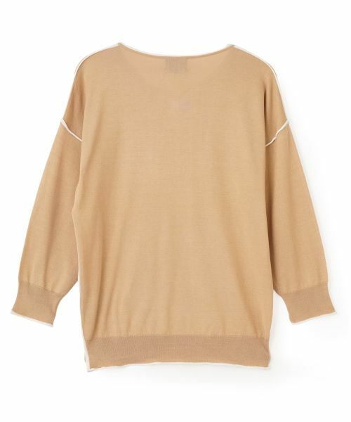 LANVIN COLLECTION / ランバン コレクション ニット・セーター | 16ゲージ Vネックドロップショルダーニット | 詳細18