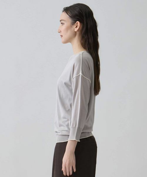 LANVIN COLLECTION / ランバン コレクション ニット・セーター | 16ゲージ Vネックドロップショルダーニット | 詳細2
