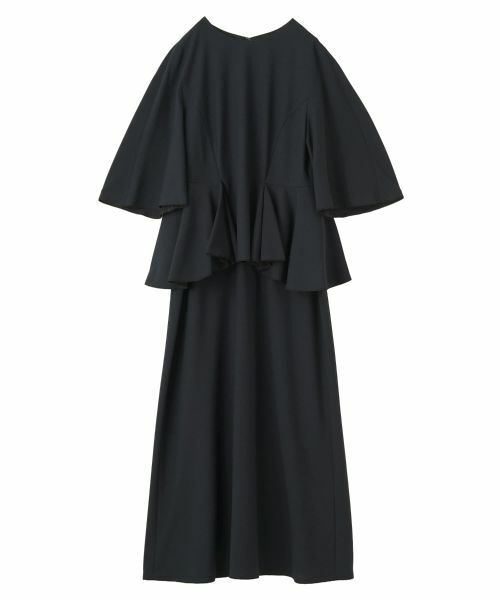 LANVIN COLLECTION / ランバン コレクション ドレス | バランサーキュラーワンピース(ネイビー)