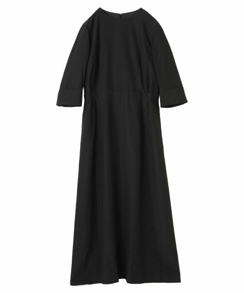 LANVIN COLLECTION / ランバン コレクション ドレス | シルクキュプラクロスドレス(ブラック)