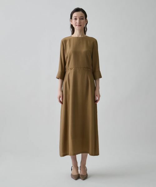 LANVIN COLLECTION / ランバン コレクション ドレス | シルクキュプラクロスドレス | 詳細1