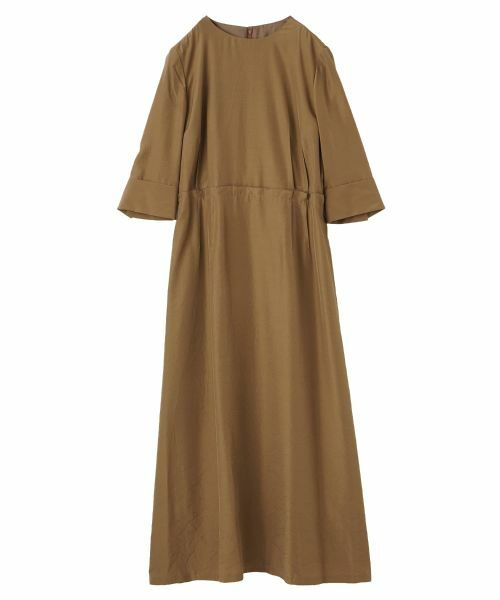 LANVIN COLLECTION / ランバン コレクション ドレス | シルクキュプラクロスドレス(キャメル)
