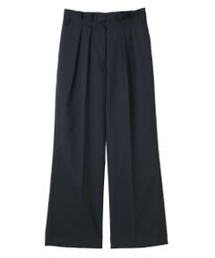LANVIN COLLECTION / ランバン コレクション その他パンツ | ウエストメロー ストレートタックパンツ