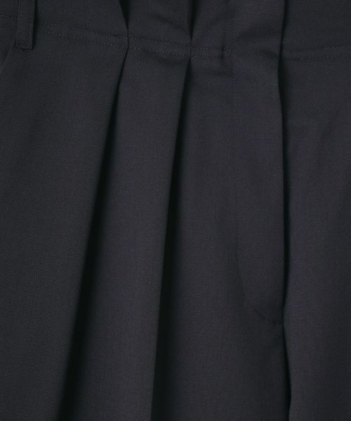 LANVIN COLLECTION / ランバン コレクション その他パンツ | ウエストメロー ストレートタックパンツ | 詳細12