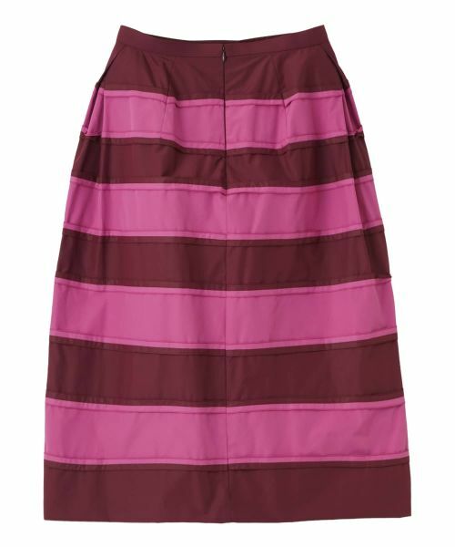 LANVIN COLLECTION / ランバン コレクション ロング・マキシ丈スカート | パウダータッチボーダーデザインスカート | 詳細11