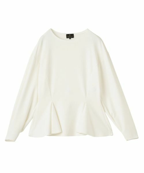 LANVIN COLLECTION / ランバン コレクション カットソー | ネオプレーンダンボールカットソー（ホワイト）