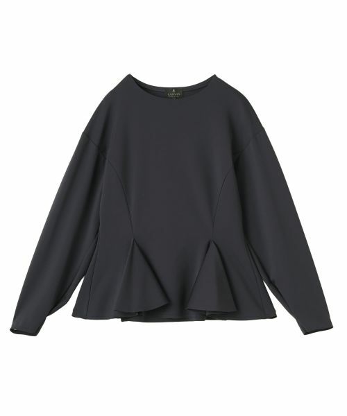 LANVIN COLLECTION / ランバン コレクション カットソー | ネオプレーンダンボールカットソー（ネイビー）