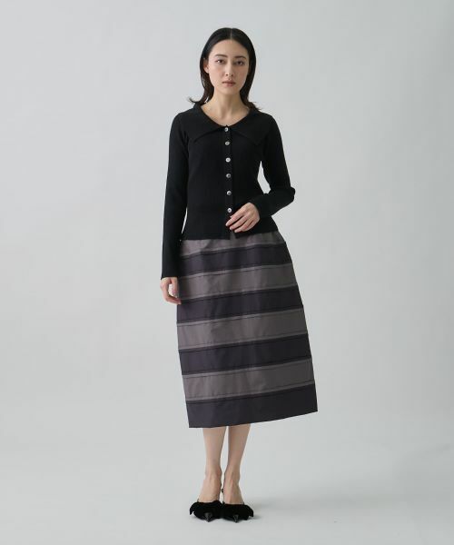 LANVIN COLLECTION / ランバン コレクション ニット・セーター | シルクウールカシミヤ ビッグカラーカーディガン | 詳細14