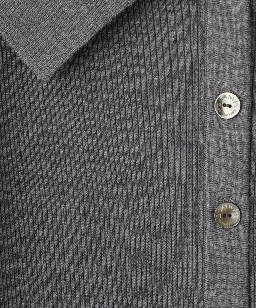 LANVIN COLLECTION / ランバン コレクション ニット・セーター | シルクウールカシミヤ ビッグカラーカーディガン | 詳細17