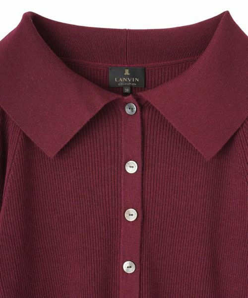 LANVIN COLLECTION / ランバン コレクション ニット・セーター | シルクウールカシミヤ ビッグカラーカーディガン | 詳細19