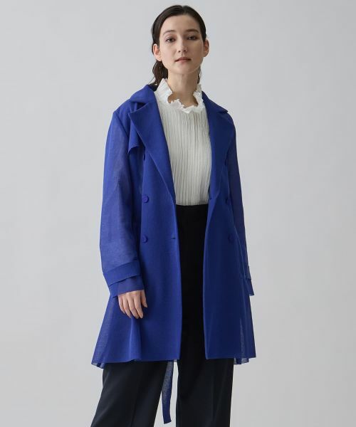 LANVIN COLLECTION / ランバン コレクション その他アウター | ミラノリブニットコート | 詳細1