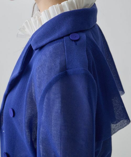 LANVIN COLLECTION / ランバン コレクション その他アウター | ミラノリブニットコート | 詳細5