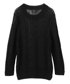 LANVIN COLLECTION / ランバン コレクション ニット・セーター | 7ゲージ針抜きケーブルニット