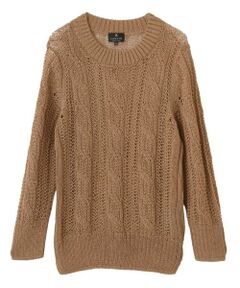 LANVIN COLLECTION / ランバン コレクション ニット・セーター | 7ゲージ針抜きケーブルニット