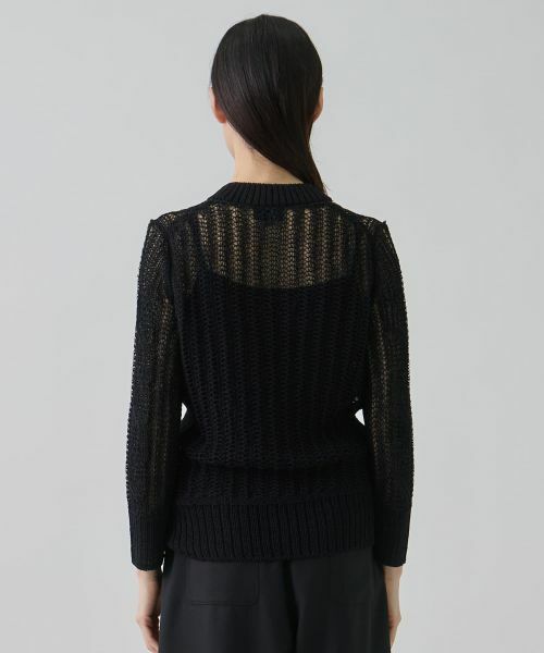 LANVIN COLLECTION / ランバン コレクション ニット・セーター | 7ゲージ針抜きケーブルニット | 詳細3