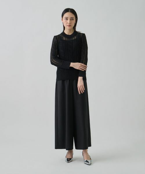 LANVIN COLLECTION / ランバン コレクション ニット・セーター | 7ゲージ針抜きケーブルニット | 詳細4