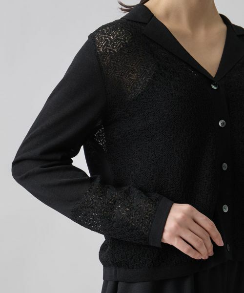 LANVIN COLLECTION / ランバン コレクション テーラードジャケット | テーラーカラー ニットジャケット | 詳細10