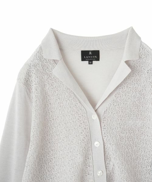 LANVIN COLLECTION / ランバン コレクション テーラードジャケット | テーラーカラー ニットジャケット | 詳細13
