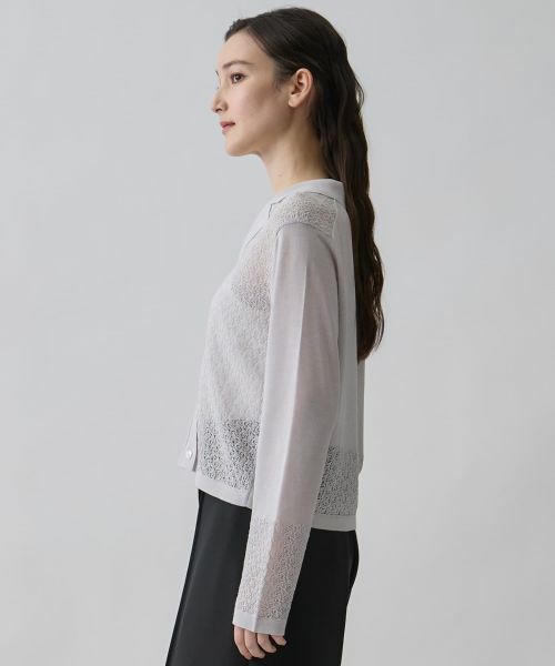 LANVIN COLLECTION / ランバン コレクション テーラードジャケット | テーラーカラー ニットジャケット | 詳細2