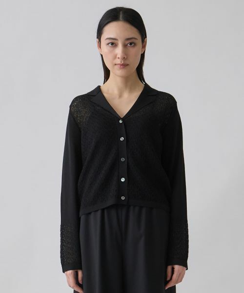 LANVIN COLLECTION / ランバン コレクション テーラードジャケット | テーラーカラー ニットジャケット | 詳細5