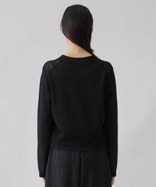 LANVIN COLLECTION / ランバン コレクション テーラードジャケット | テーラーカラー ニットジャケット | 詳細7