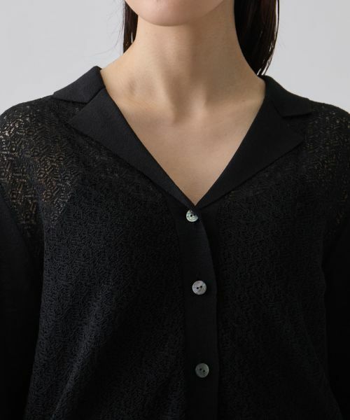 LANVIN COLLECTION / ランバン コレクション テーラードジャケット | テーラーカラー ニットジャケット | 詳細9
