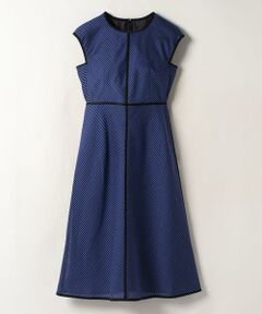 ＊＊LANVIN COLLECTION__ / ランバン コレクション ミニ丈・ひざ丈ワンピース | シースルーボーダーワンピース