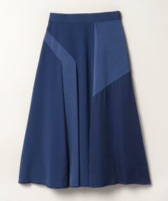 ＊＊LANVIN COLLECTION__ / ランバン コレクション ミニ・ひざ丈スカート | サテンブロッキングスカート